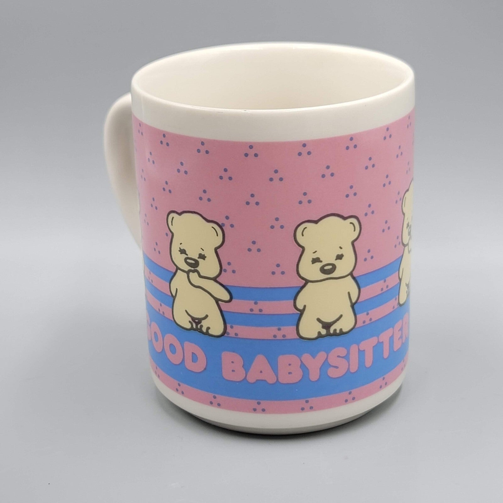 Vintage ABBEY PRESS A Good Babysitter Is A Blessing Coffee Mug Bear