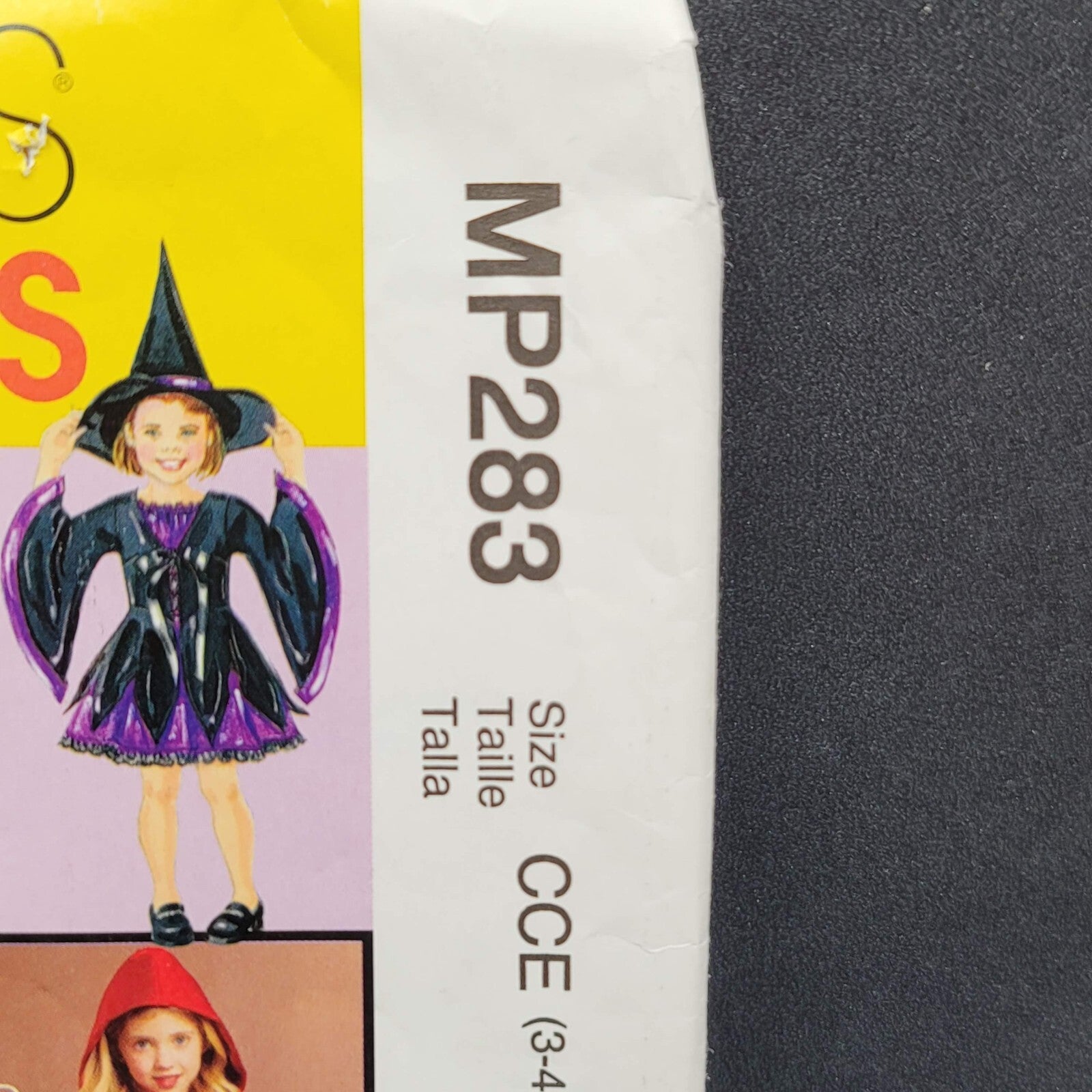 McCall's Sewing Pattern MP283 Girls Costumes Witch Red Riding Hood sz 3 4 5 6