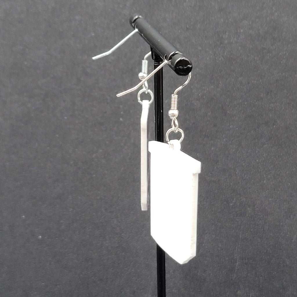 Pierced Earrings Hersheys Cocoa Acrylic Dangle 1.25"