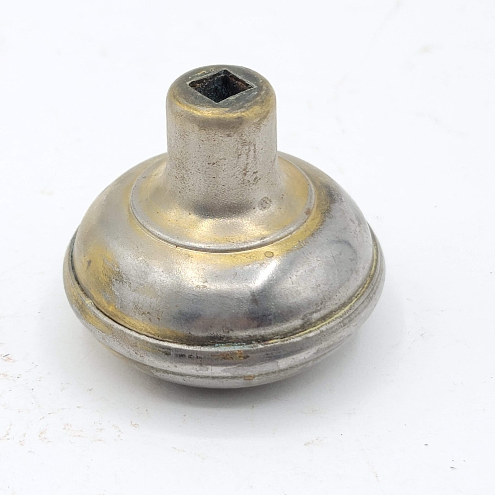 Single Vintage Steel Knob Reclaimed Salvage Hardware 2.25"