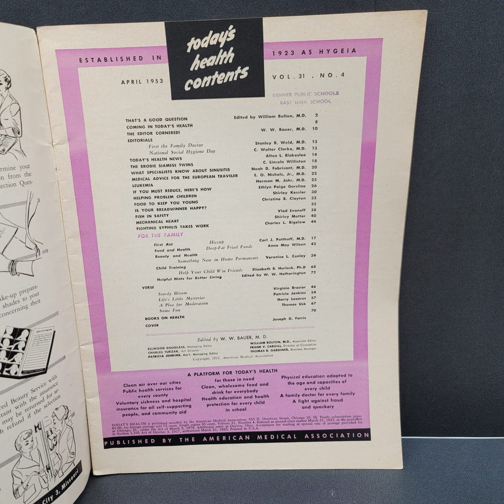 AMERICAN JUNIOR RED CROSS NEWS Magazine Feb 1954 Dec 1961 Todays Health 1953
