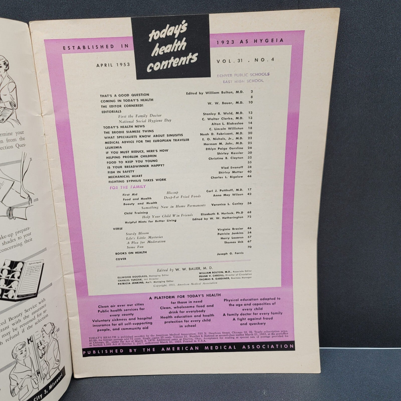 AMERICAN JUNIOR RED CROSS NEWS Magazine Feb 1954 Dec 1961 Todays Health 1953