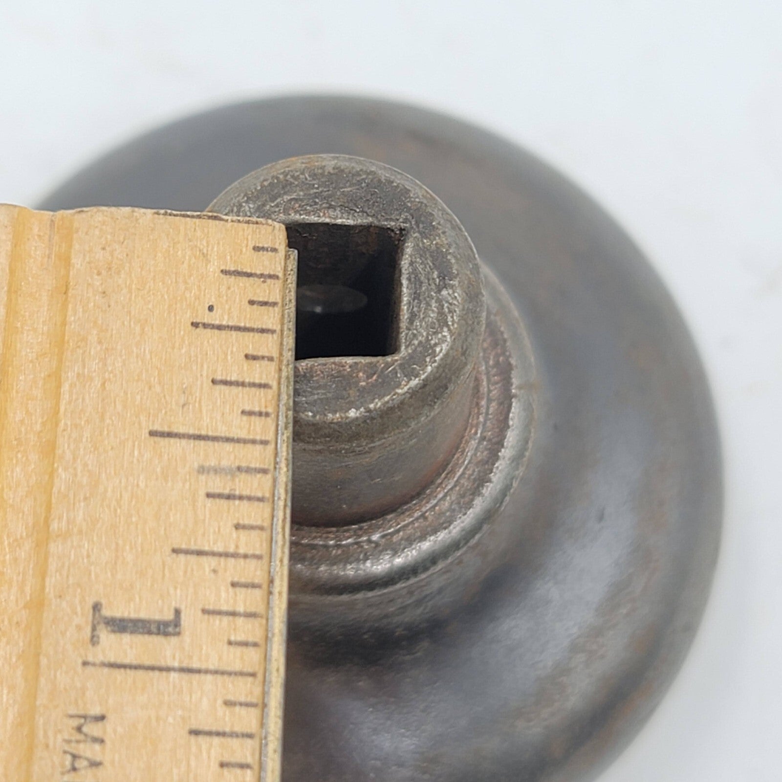 Vintage SINGLE Cast Iron Doorknob Ornate Salvage Reclaimed Door Hardware 2.25 in