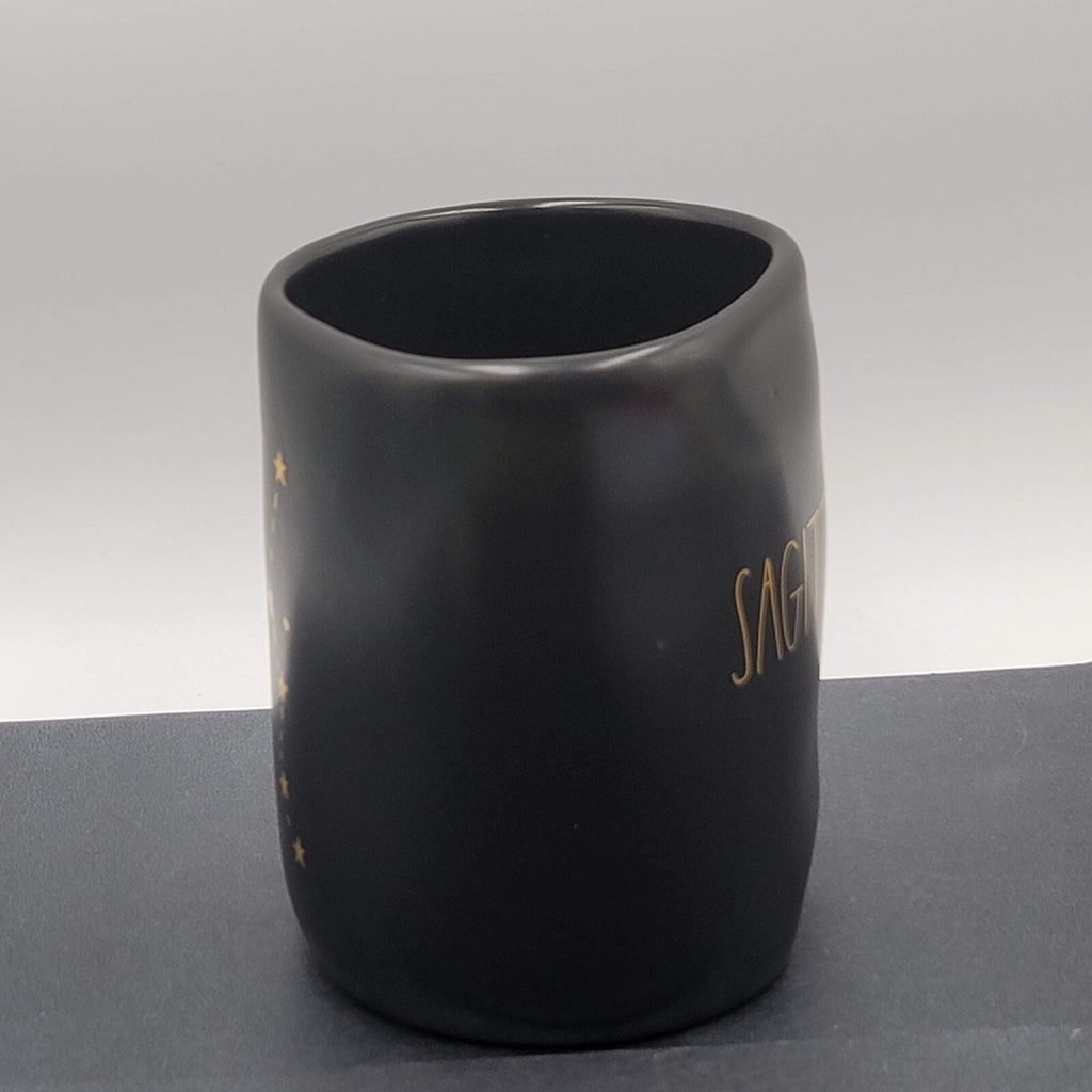 Rae Dunn Artisan Collection Sagittarius Astrology Coffee Mug Gold  Black