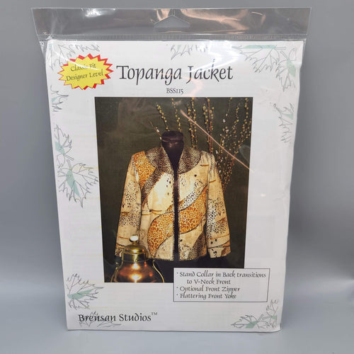 Brensan Studios Topanga Jacket Sewing Pattern BSS115 ~ S-XL  NEW