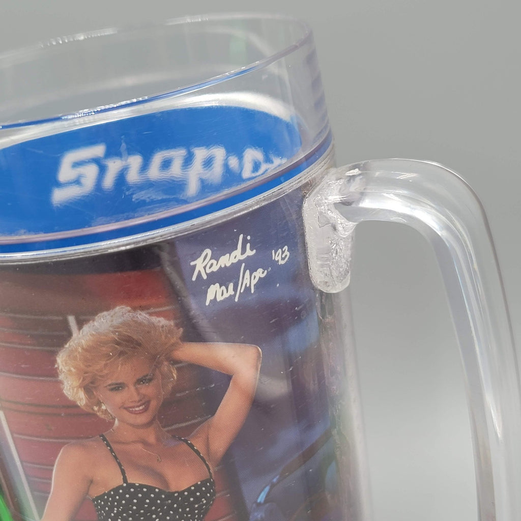 Vintage Snap-On Tools Thermo Serve Mug Lot of 2 Pin-Ups Christy 1991 Randi 1993