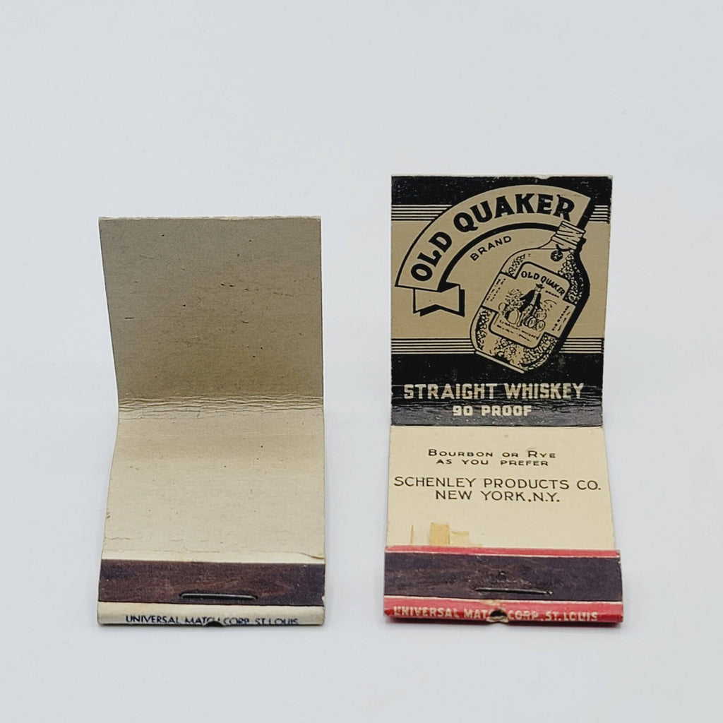 Vintage Advertising Matchbooks Lot of 4 Alka Seltzer Mrs Jessees Quaker Schenley