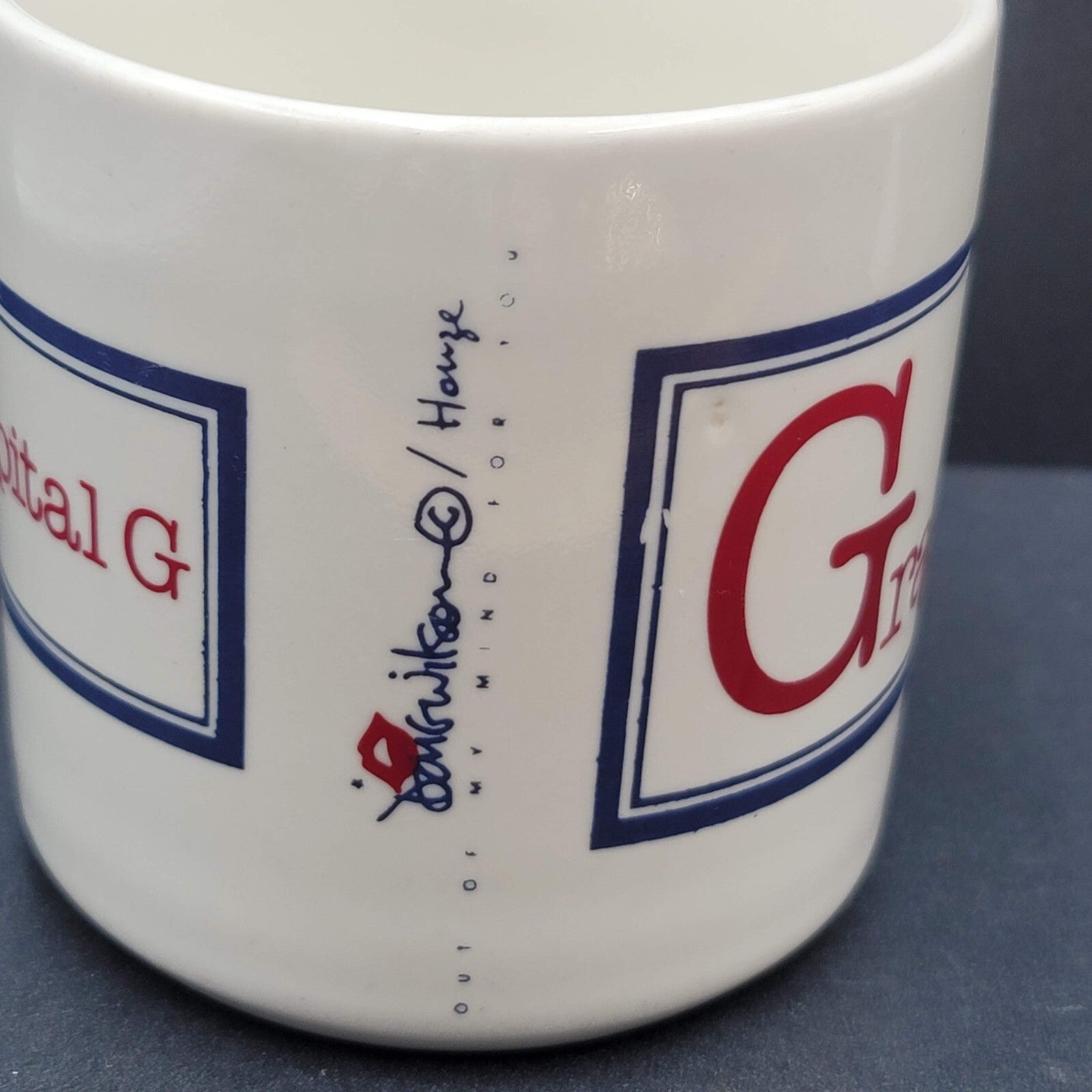 Vintage Grindley England Coffee Mug Grandpa Starts with a Capital G Doug Wilson