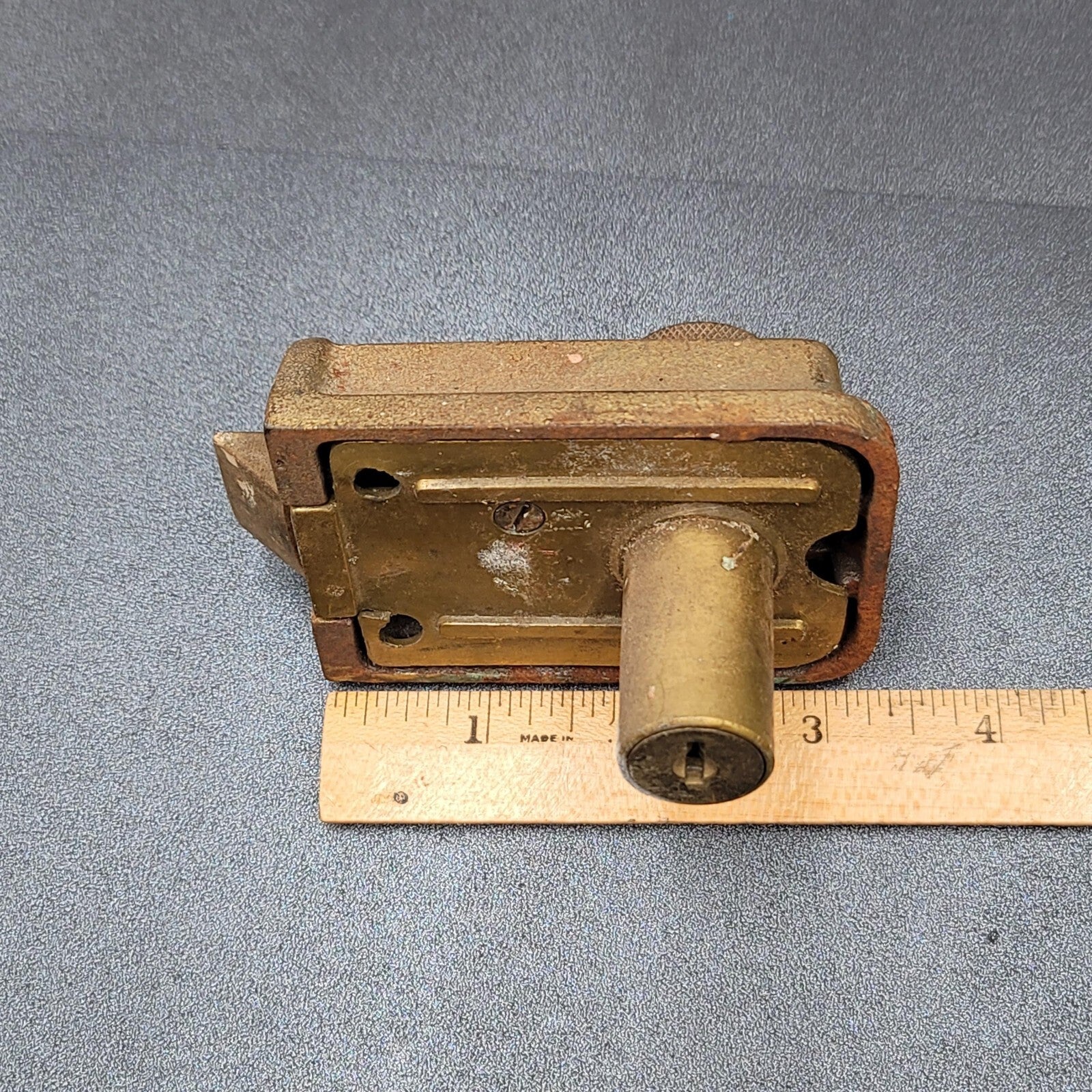 Vintage YALE Surface Rim Night Latch No Keeper Salvage External No Key