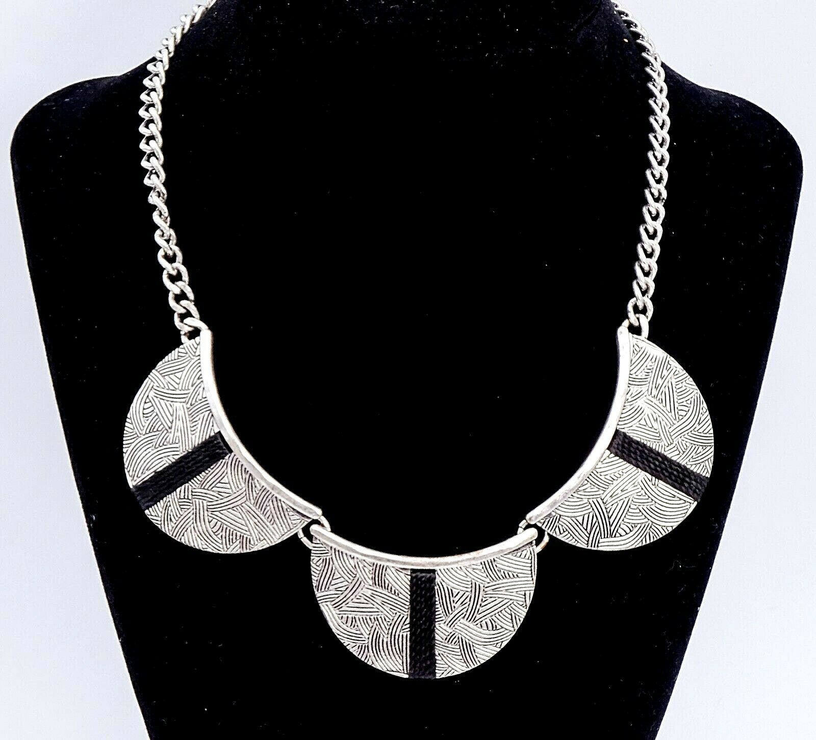 The Sak Necklace Silver tone 16" - 18 1/2" Signed Fashion Necklace