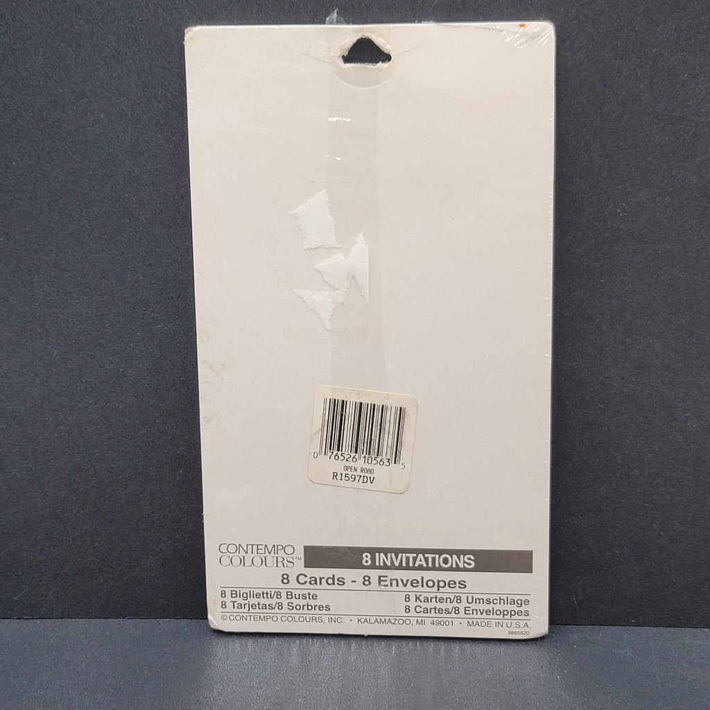Vintage Contempo Colours Invitations Harley Davidson Party Cards Envelopes NOS