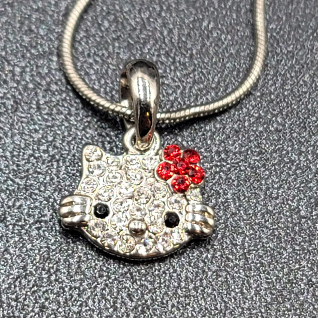 Cute Sweet Hello Kitty Pendant Necklace Cartoon Jewelry 18"