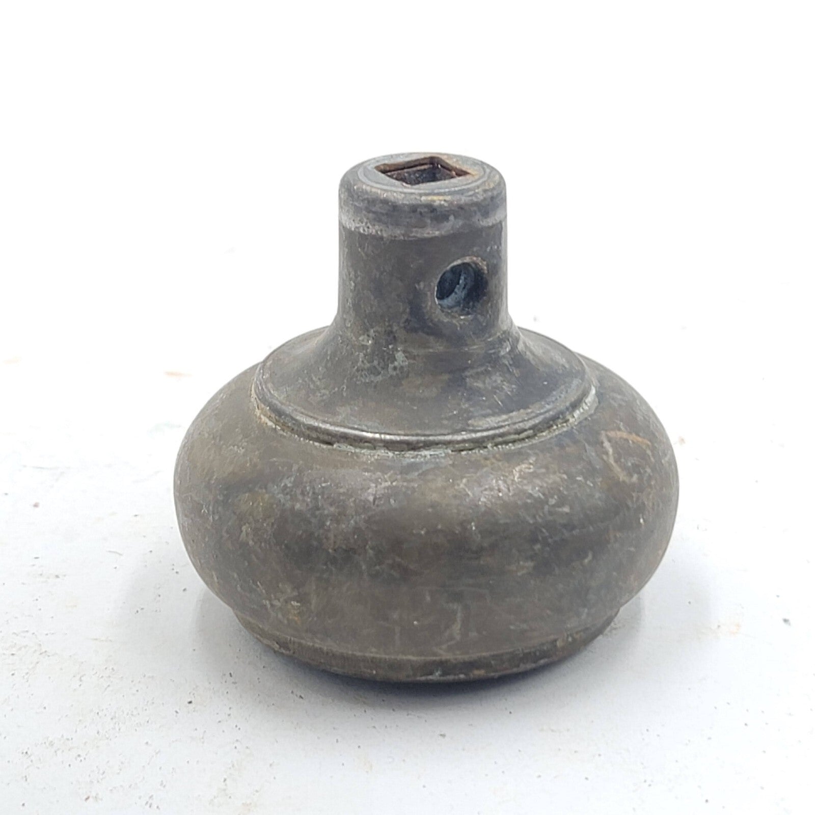 Vintage SINGLE Steel Doorknob Salvage Reclaimed Door Hardware 2.25 in 1148o