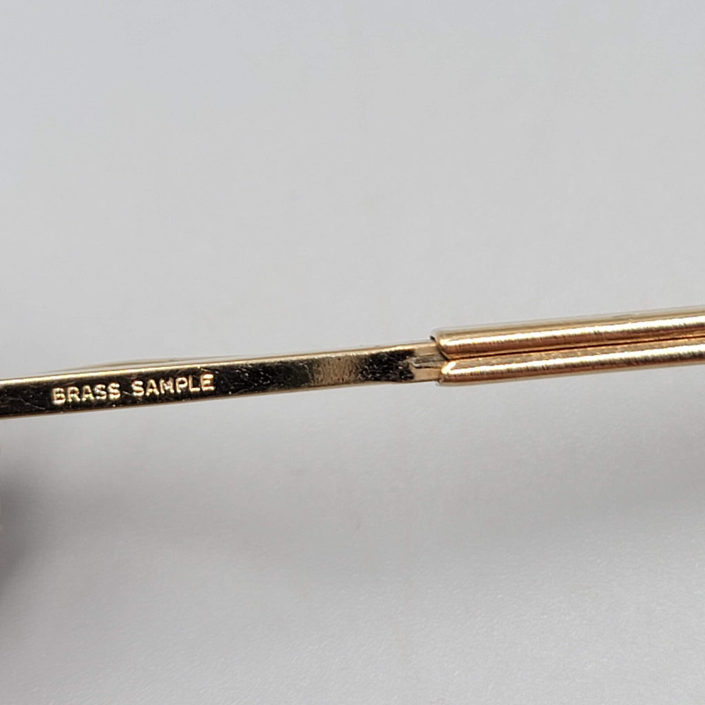 Vintage Collar Bar Clasp Gold tone 2.5" Estate Mens Jewelry
