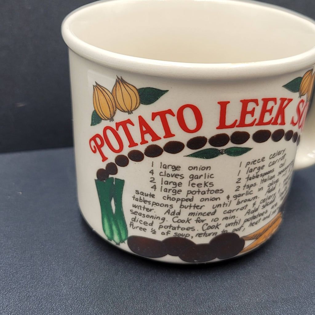 Westwood Stoneware Coffee Mug Recipe Potato Leek Soup Campbell Soup Cup