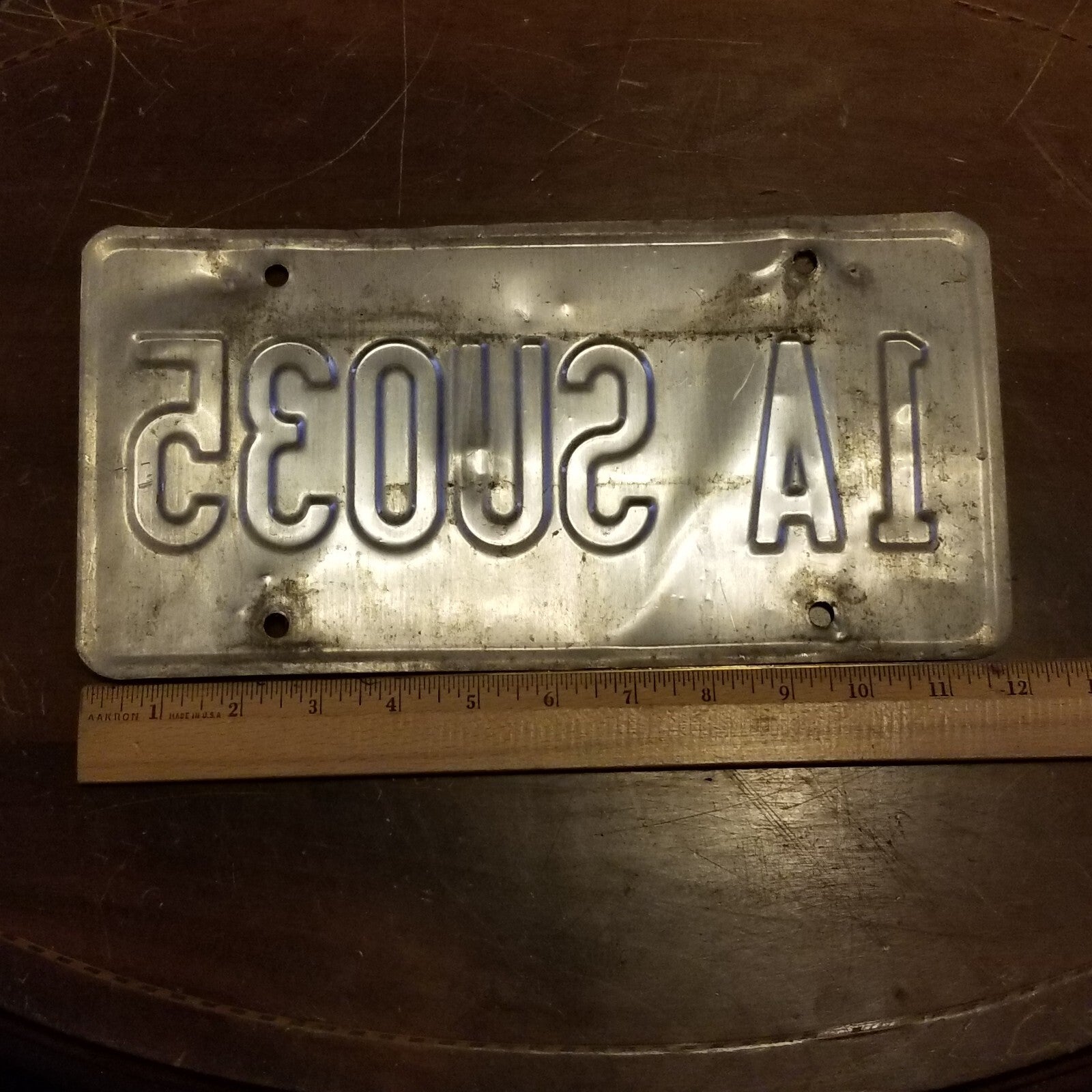 License Plate IDAHO 1A SU035 12" x 6"