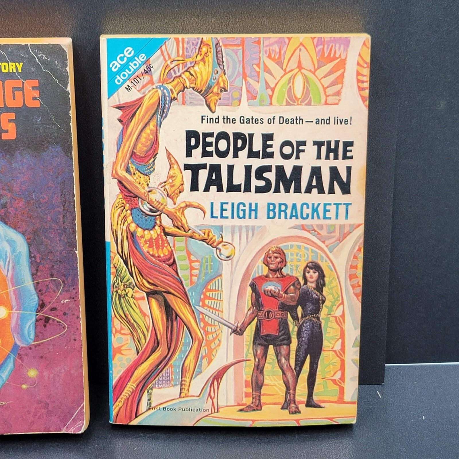 Lot of 2 ACE DOUBLE Leigh Brackett and John Rackham Vintage Science Fiction PPBK