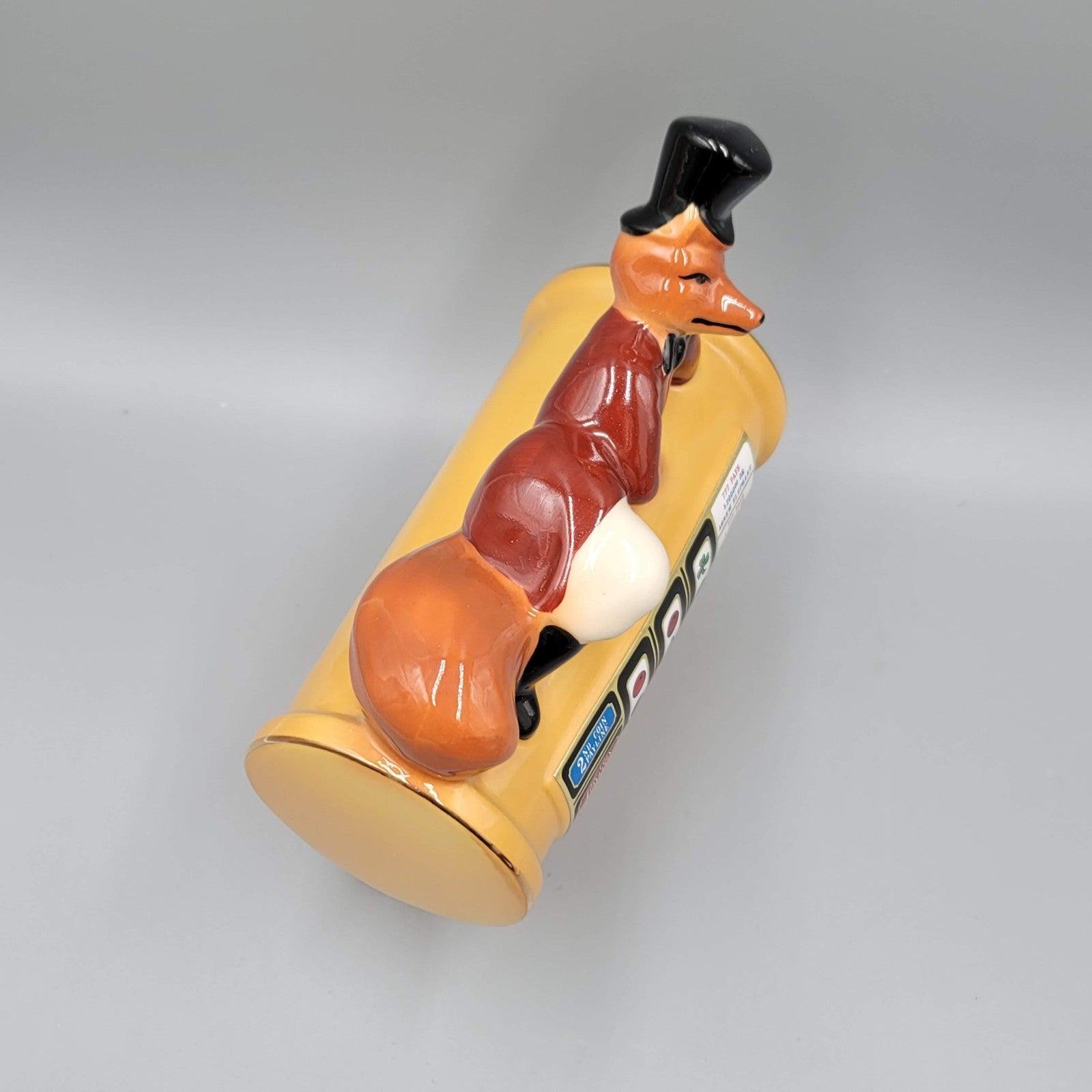 Vintage Jim Beam Regal China Slot Machine Fox Ceramic Bank Only