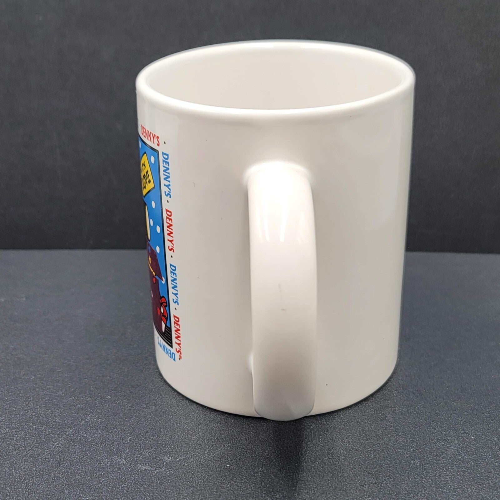 Vintage Dennys Diner Coffee Mug Cup Teddy Bear With Love