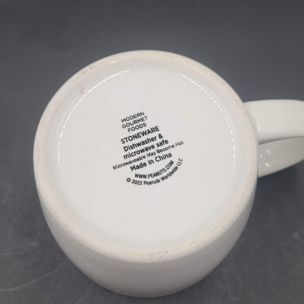 Peanuts Snoopy Bam Bam Stoneware Coffee Mug Tea Cup Modern Gourmet Foods 16 Oz