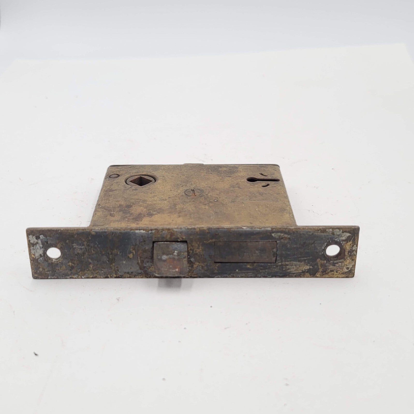 Vintage Mortise Lock Door Hardware Salvage Skeleton Keyhole NO Key 3230