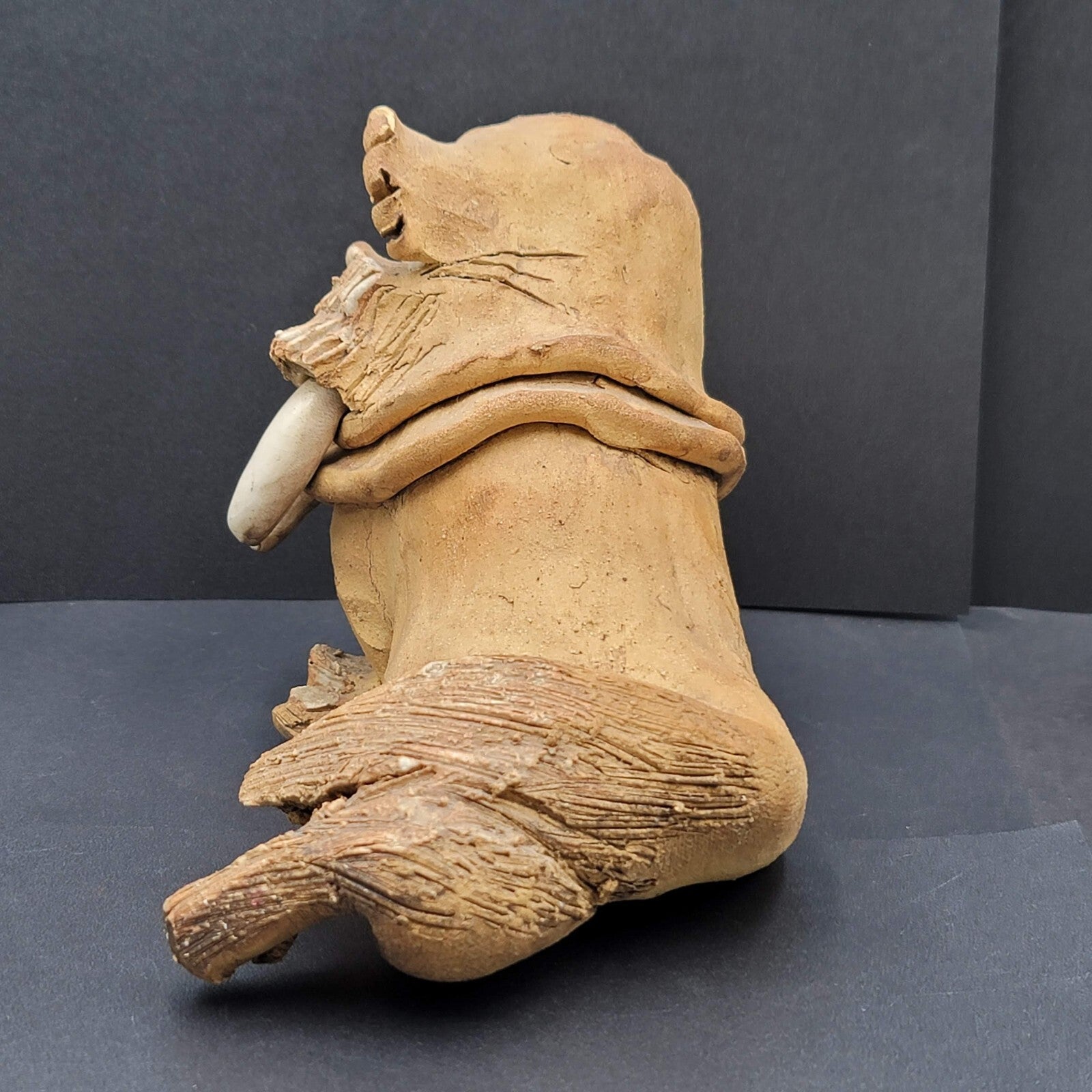 Vintage Max Hindt Clay Pottery Figurine Walrus 1970s Whimsical