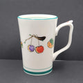 Vintage Chum Bone China Coffee Mug Tea Cup Cherries Fruit