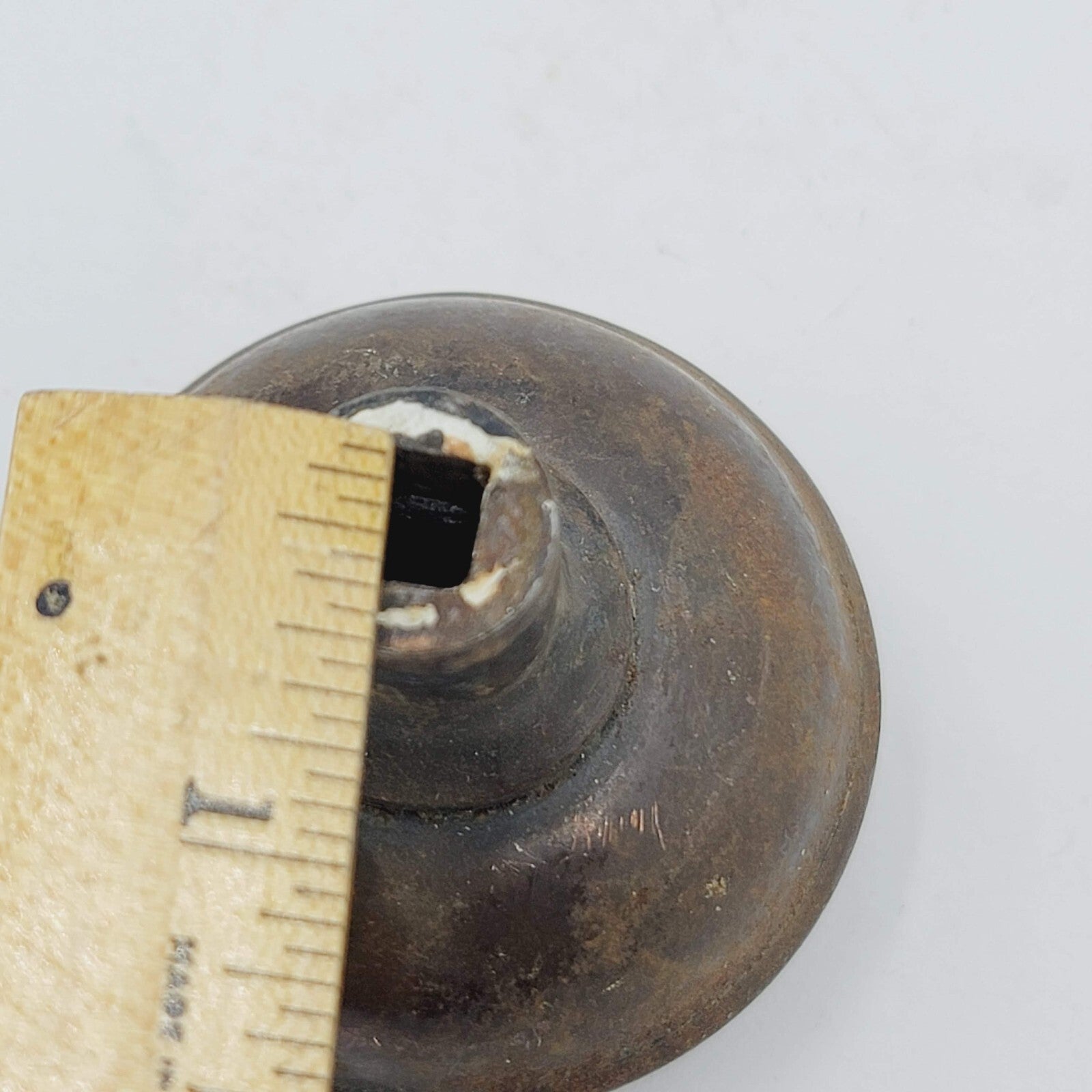 Single Vintage Steel Door Knob Reclaimed Salvage 2.25"  (101dk)
