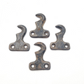 Vintage Window Sash Lock Keepers Lot of 4 Black Cast Iron