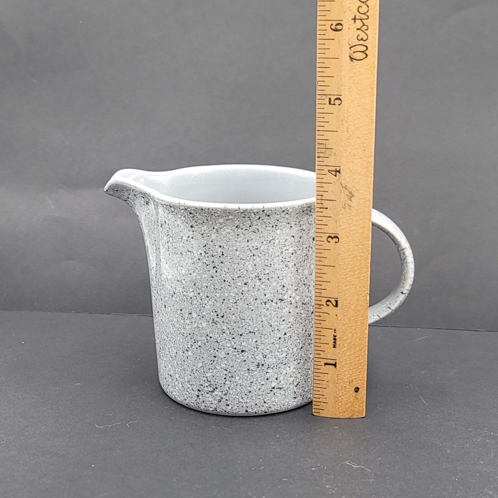 Vintage Mikasa Ultrastone Gray Creamer Gray White Speck CU726 Japan