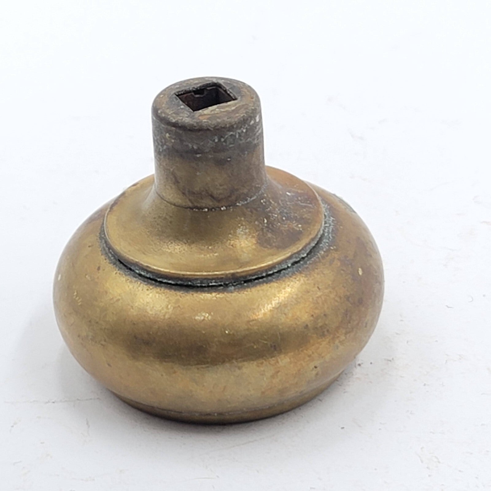 Vintage SINGLE Brass Doorknob Salvage Door Hardware Ornate 2.25" (152)