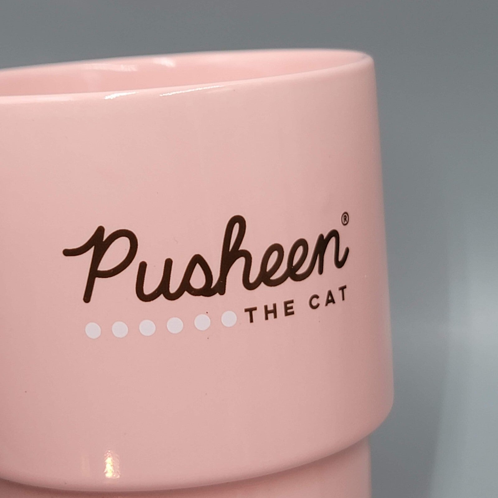Pusheen The Cat Coffee Mug So Lazy Can't Move Pink 2023 Culture Fly 3 1/2" Pink