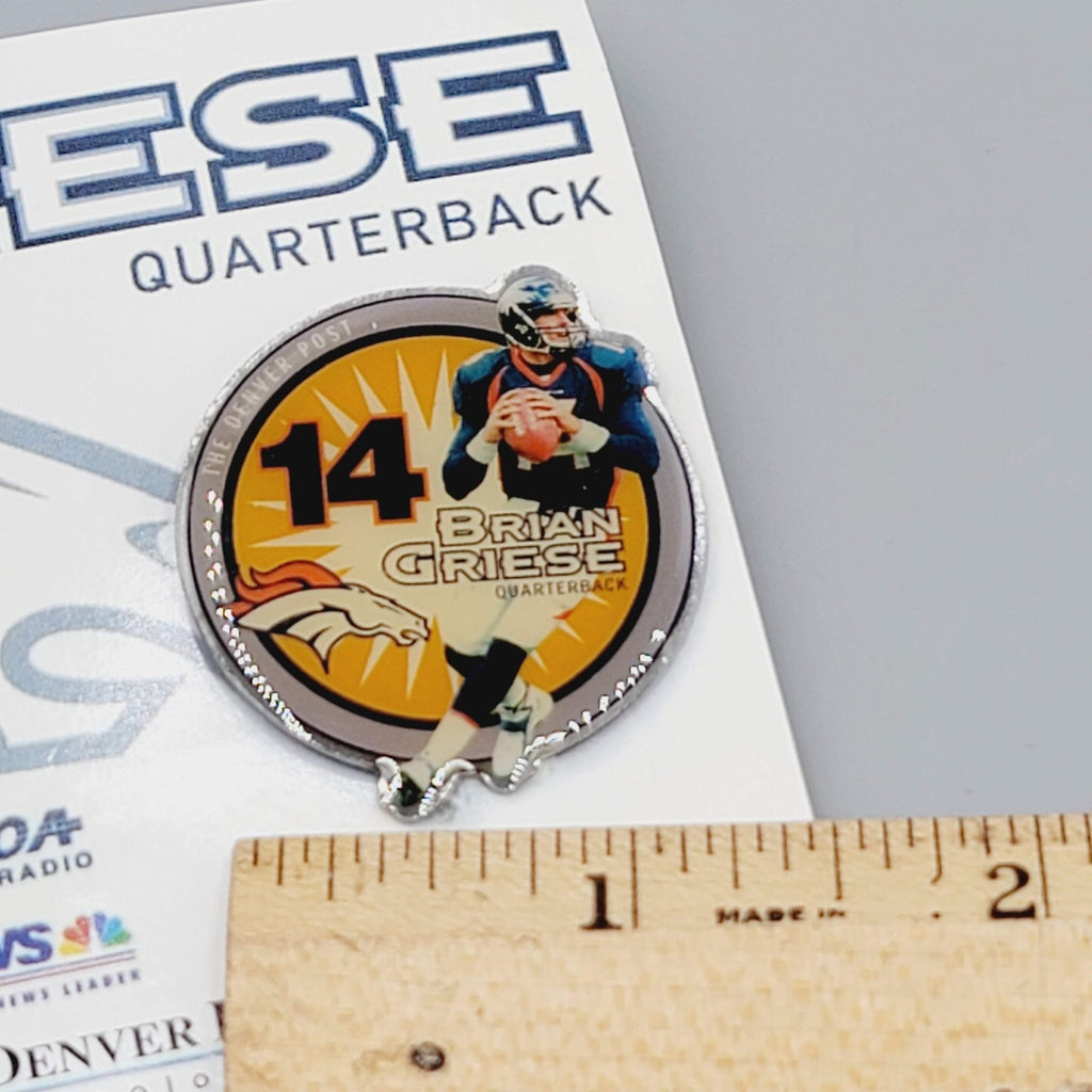 Denver Broncos Hat Lapel Pin NFL Football Brian Griese The Denver Post
