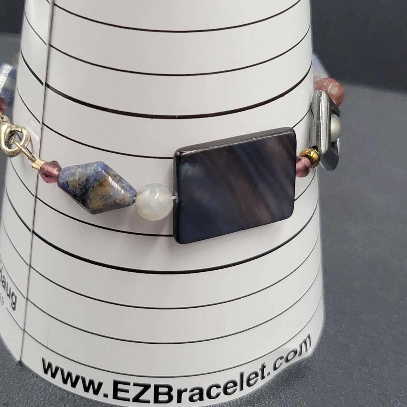 Beaded Bracelet Shell Pearl Gemstone Multicolor Eclectic and Unique