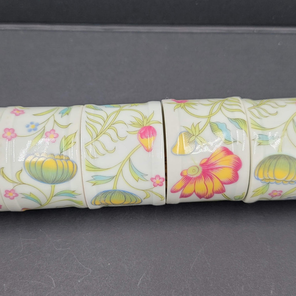 8 Napkin Rings Toscany Collection Ceramic Round Japan Table Deco Fine China