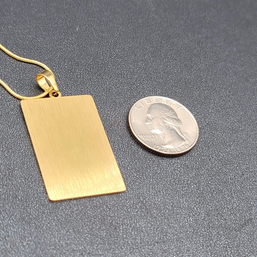 The STAR Tarot Card Pendant Necklace Major Arcana Gold tone 18”.