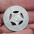 Vintage Aluminum Good Luck Token Coin Jan Hoffman 1.25"