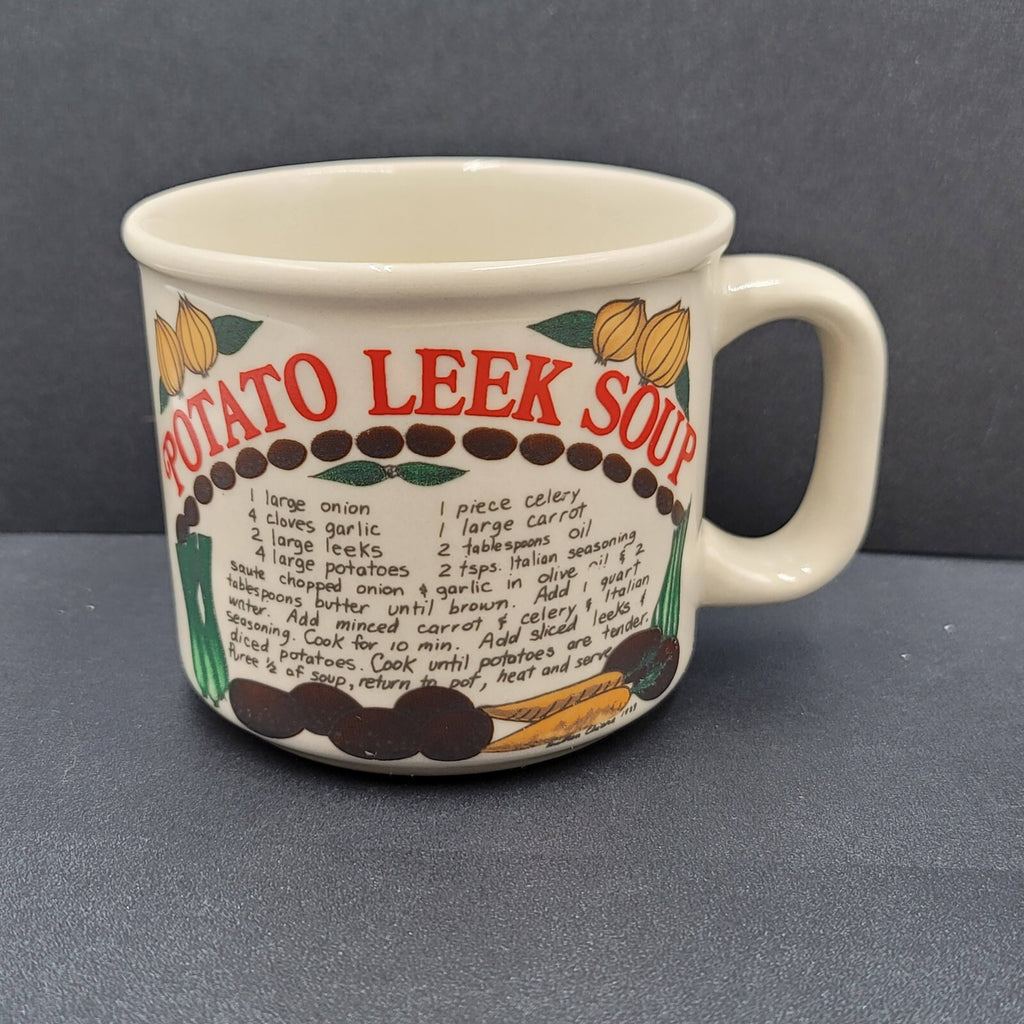 Westwood Stoneware Coffee Mug Recipe Potato Leek Soup Campbell Soup Cup