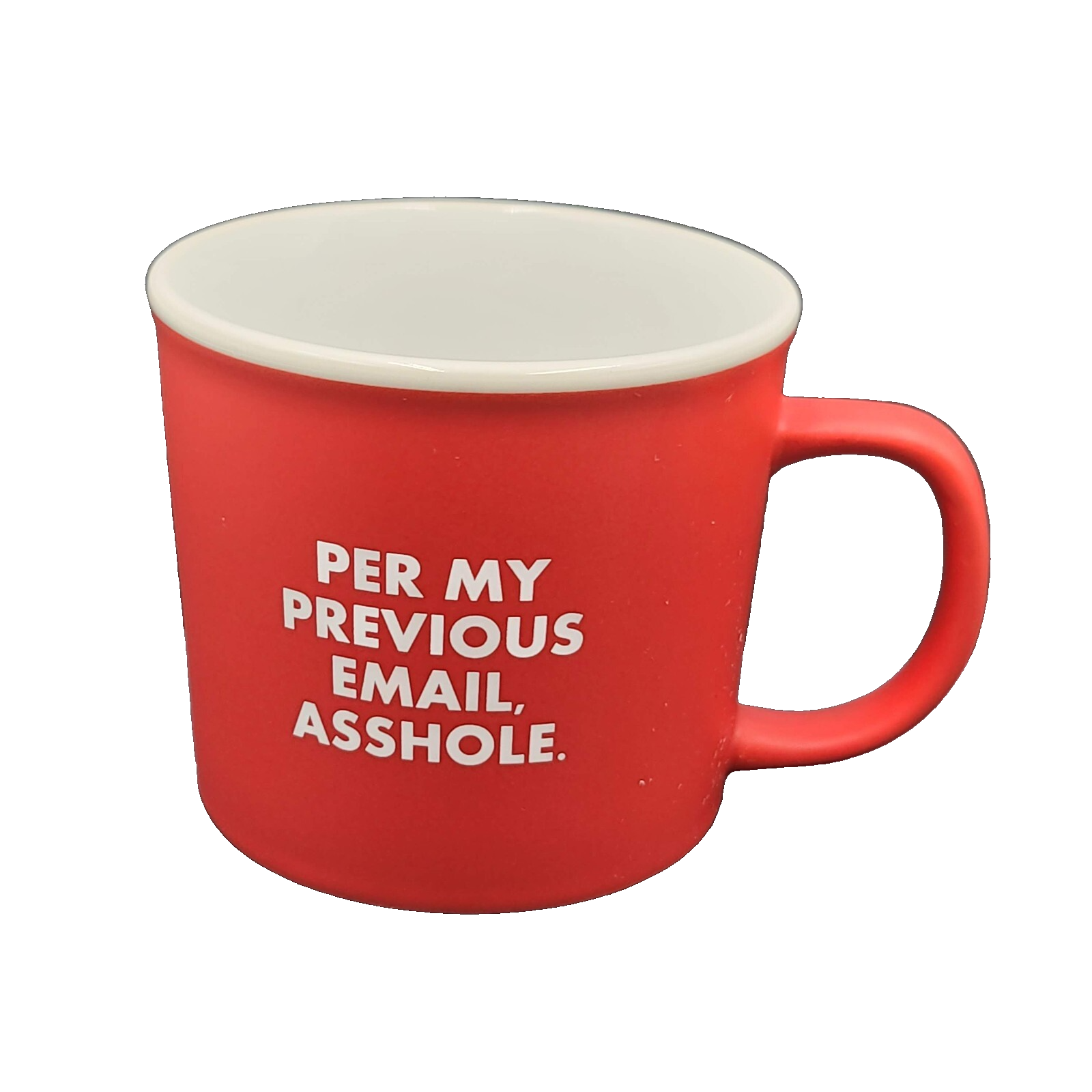 Per My Last Email Coffee Cup Mug Red White A$$-h0le