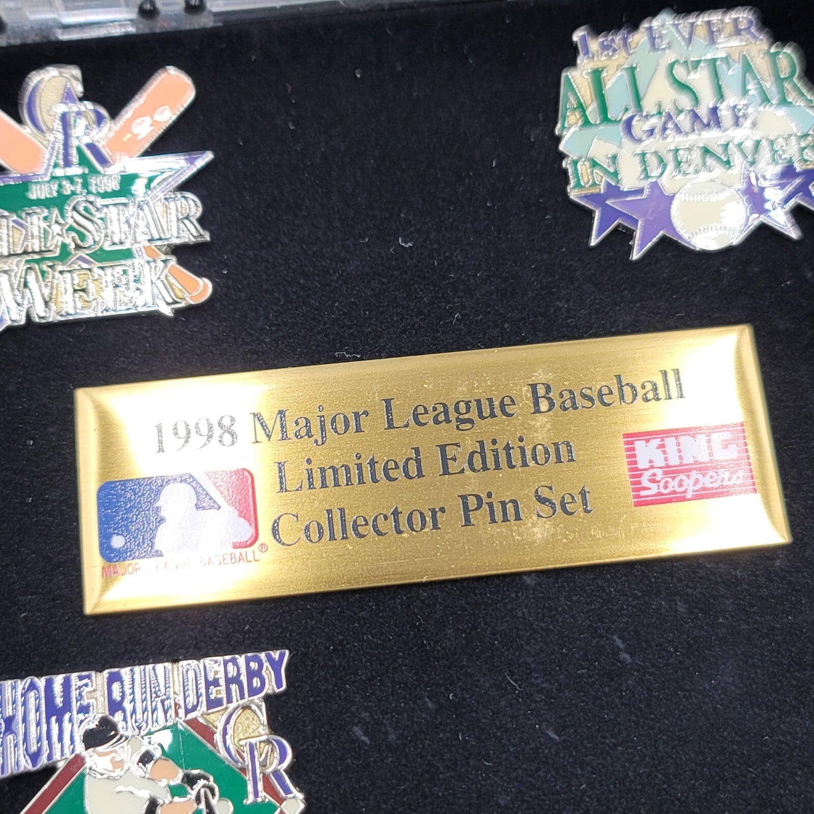 1998 MLB ALL STAR GAME PIN COLORADO ROCKIES LOT KING SOOPERS