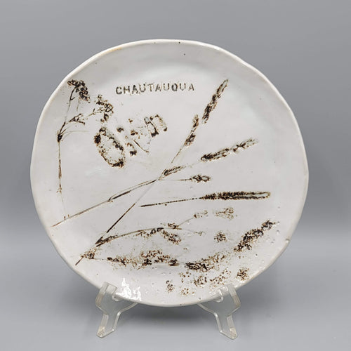 Breckinridge Souvenir Plate Colorado Artisan Pottery 8 in