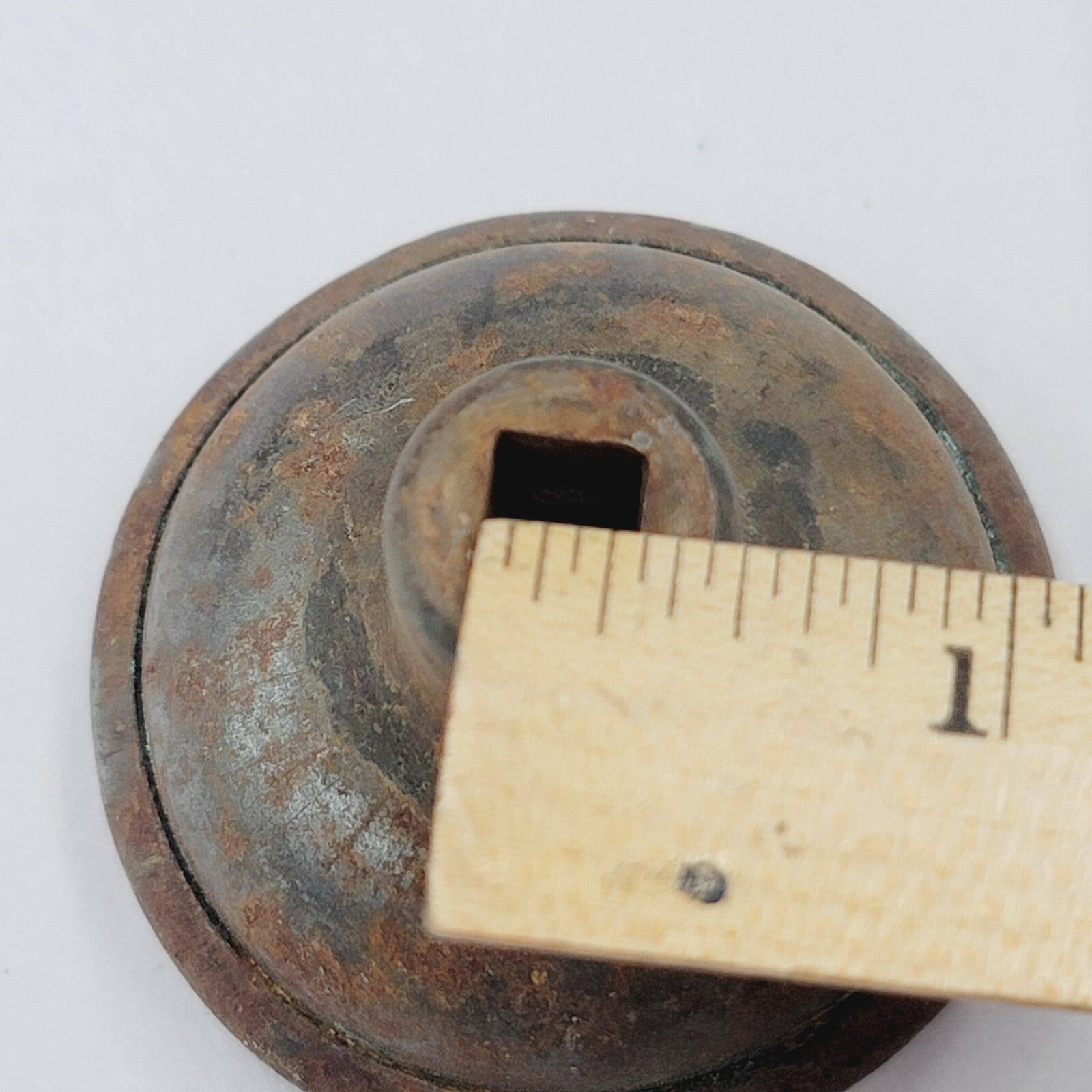 Vintage SINGLE Indented Stye Doorknob Salvage Door Hardware 2.25"