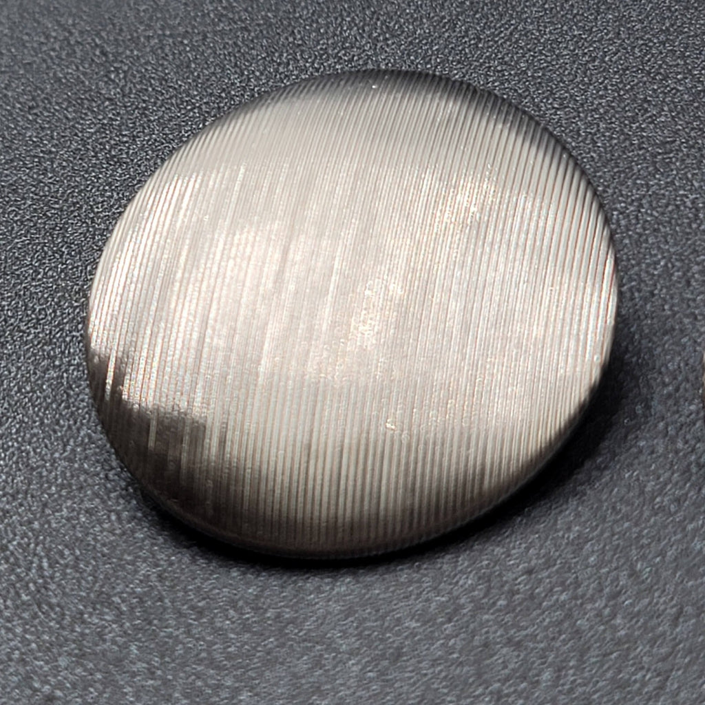 Vintage Lisner Clip on Earrings Large Grooved Disc 1.25"