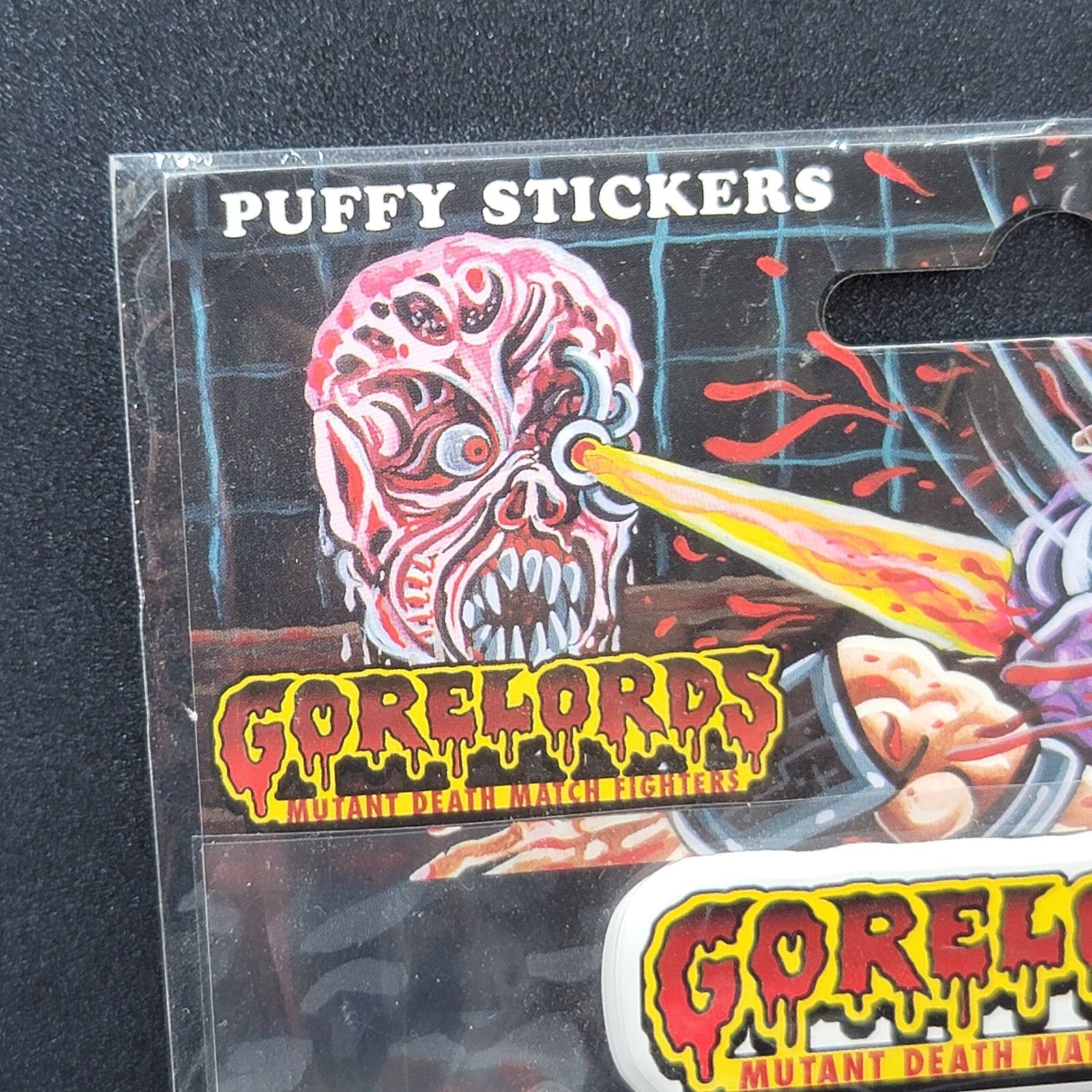 Vintage GORELORDS Mutant Death Match Fighters Puffy Stickers SEALED NOS