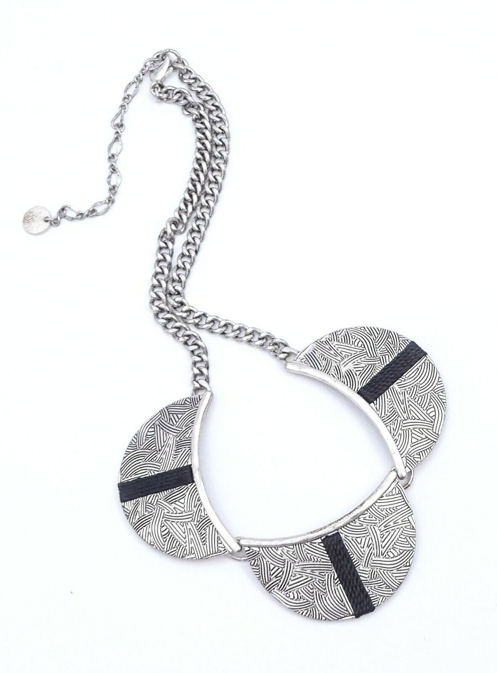 The Sak Necklace Silver tone 16" - 18 1/2" Signed Fashion Necklace
