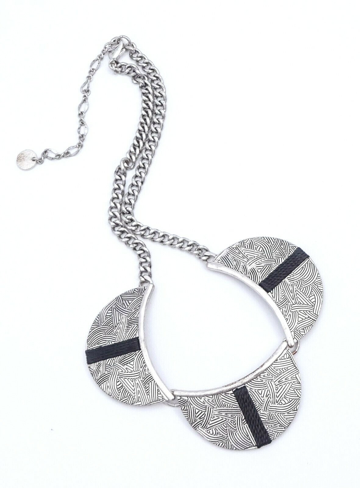 The Sak Necklace Silver tone 16" - 18 1/2" Signed Fashion Necklace