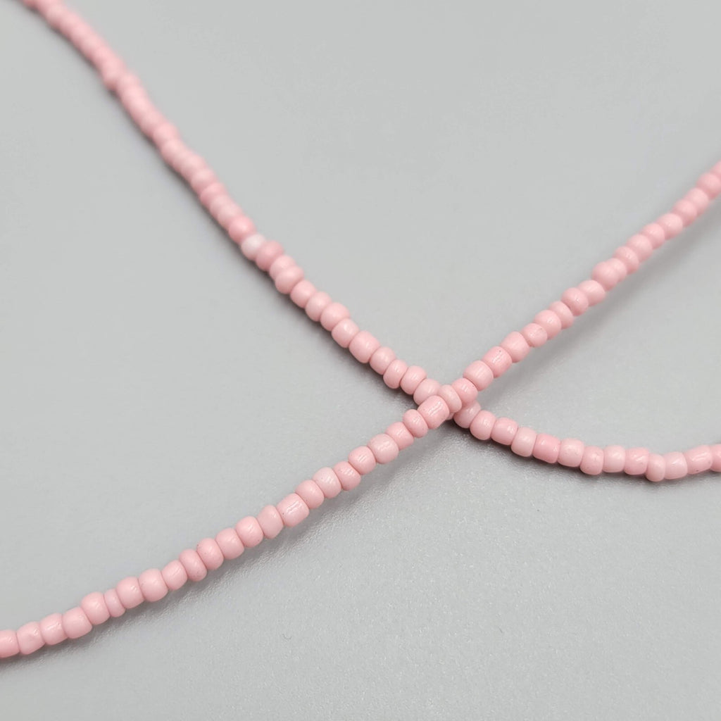 Pink Seed Bead Eyeglass Chain Holder  25"