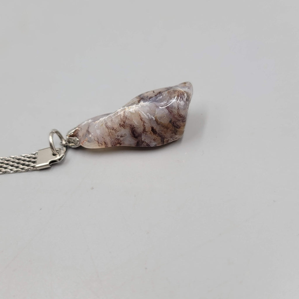 Vintage Natural Polished Quartz Rock Keychain