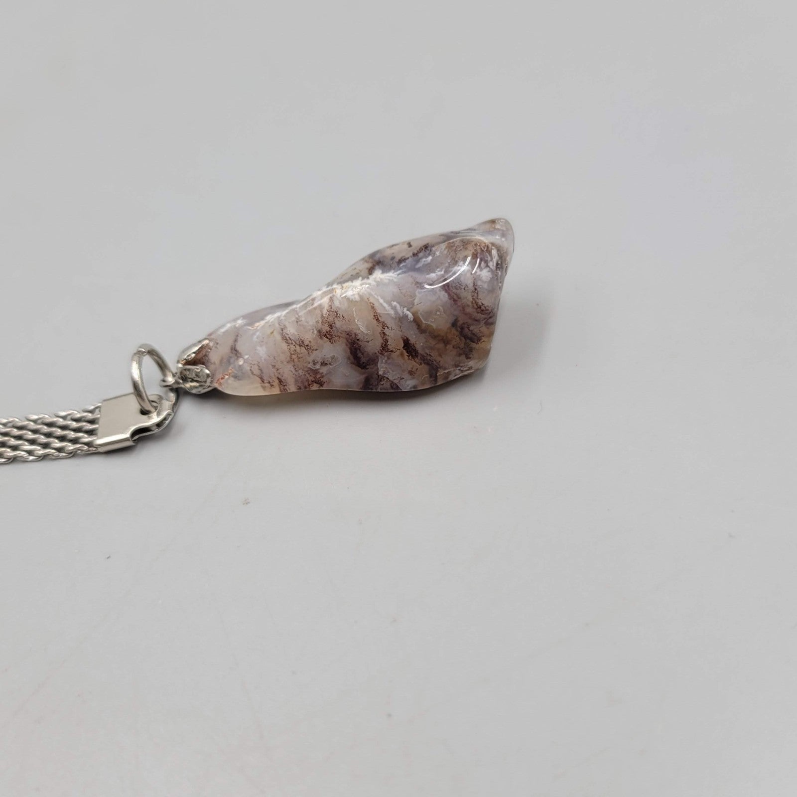 Vintage Natural Polished Quartz Rock Keychain