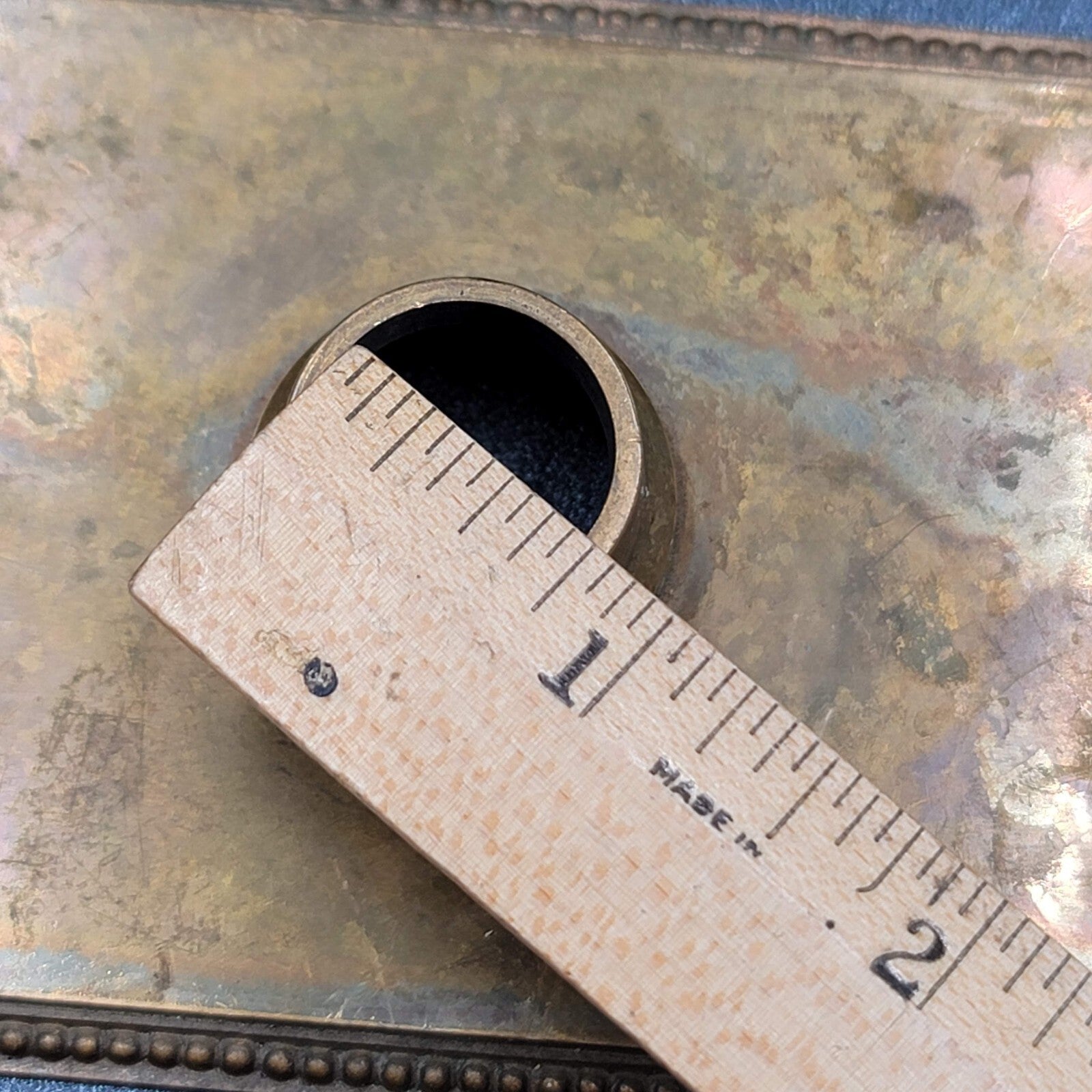 Antique Bronze Door Knob Back Plate Exterior Salvage Hardware RH Co 12"